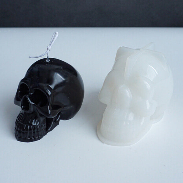 Silicone Candle Soap Template Making Mold WaxForm Craft Tool Skull Shape Moulds