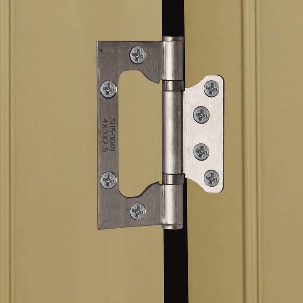 1-3Sets Stainless Steel Non Mortise 100mm Hirline Door Hinge Hinges Ball Bearing