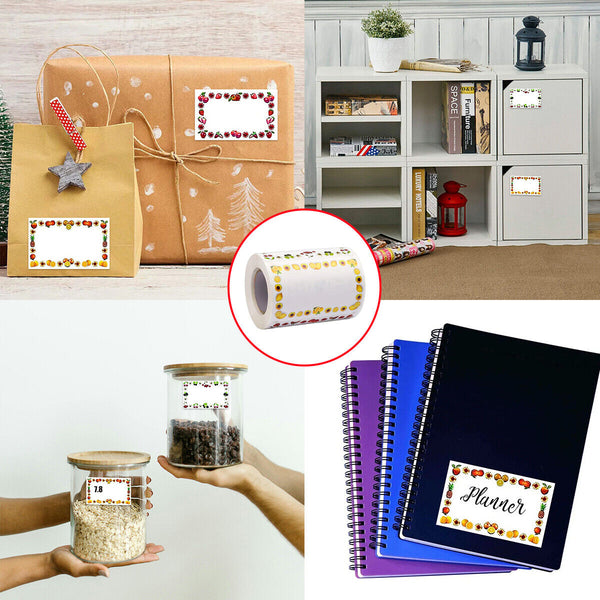 500X Adhesive Freezer Food Jam Stickers Label Kitchen Sticker Food Storage Label