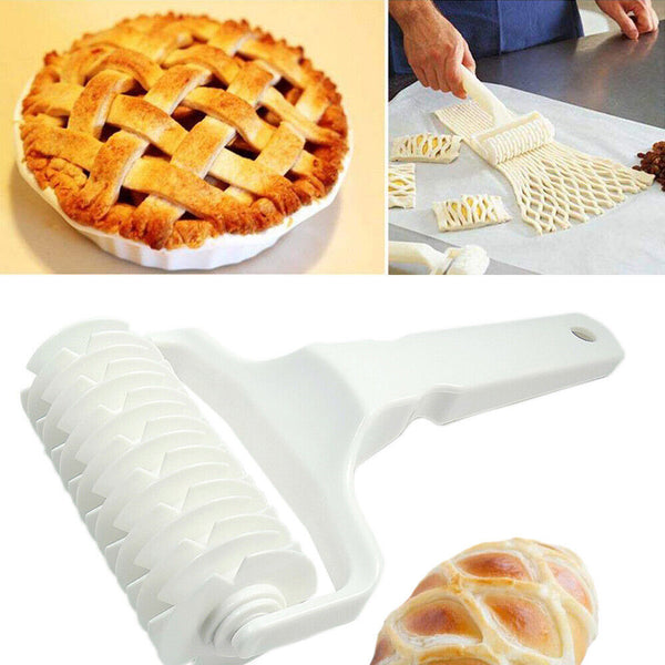 Pastry Pizza Roller Cutter Pull A Wheel for Dough Cookie Pie Plastic Net Lattice
