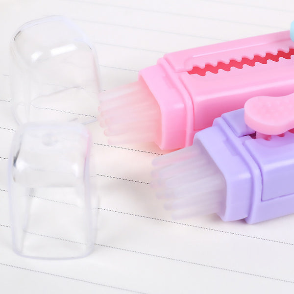 24PCS For Kids Drawing Push Pull Eraser Pencil Eraser Studnet Eraser Soft Brush