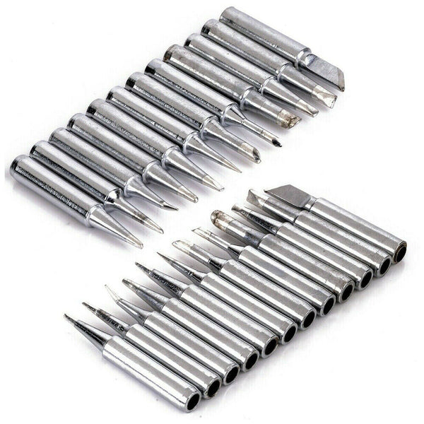 12PCS Soldering Iron Tips Solder Rework Lead Standard Size Accessories Parts AU