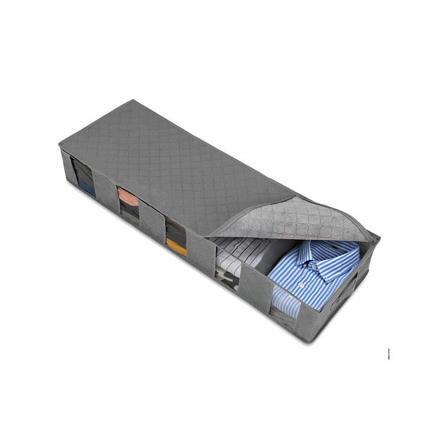 5 Compartments Clothes Shoes Organizer Box Bag Under Bed Storage