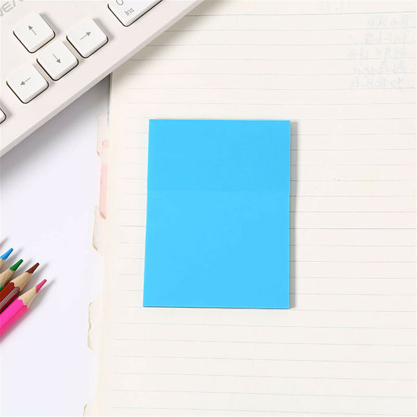UP 600 Sheets Transparent PET Memo Sticky Note Daily To Do Stationery Waterproof