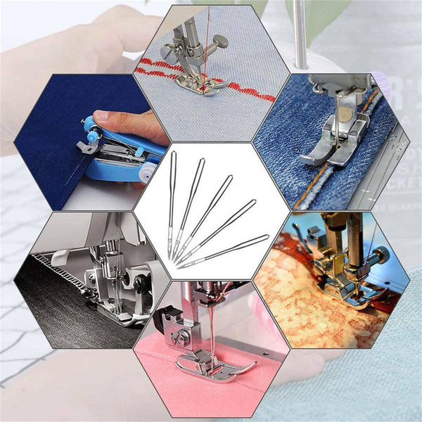 100PCS Domestic Sewing Machine Needles Assorted Craft For Singer Brother AU NEW