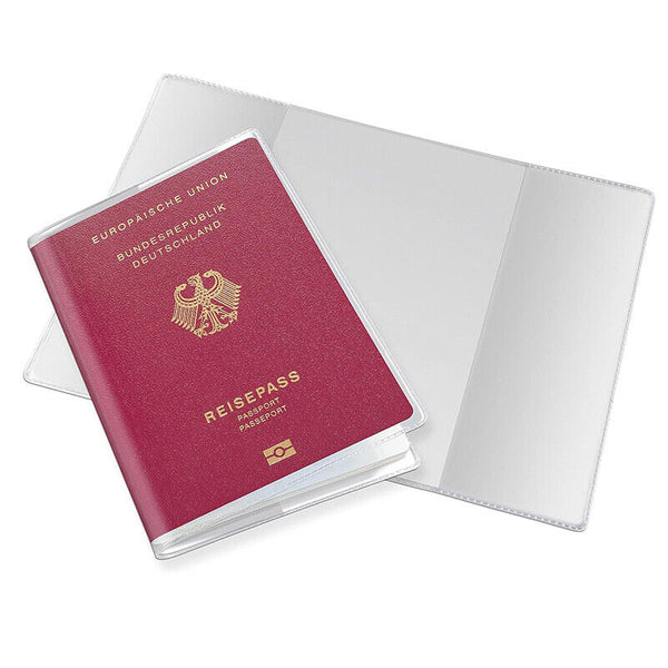 50pcs Passport Cover Transparent Protector Travel Holder Organizer Wallet Cover