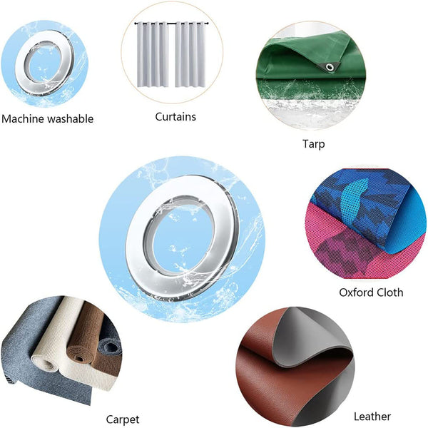 50pcs 42mm Curtain Eyelet Rings | Roman Blind Curtain Grommets & Window Curtain Rings