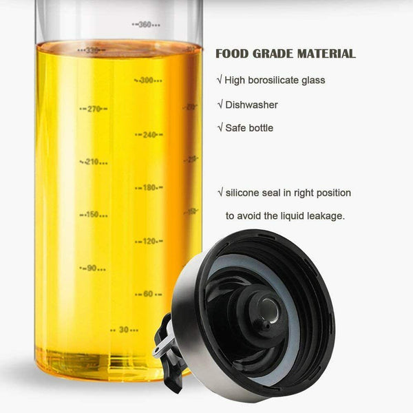 300/450ml Olive Oil Vinegar Pourer Dispenser Cooking Glass Bottle Kitchen Tools