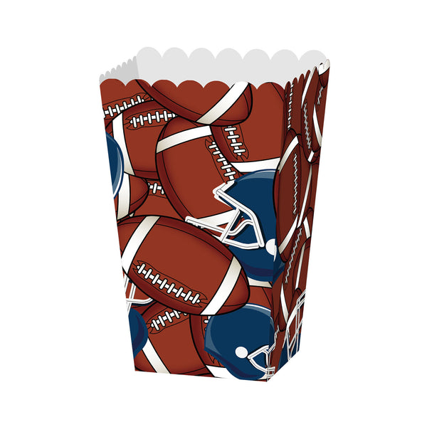 24pcs Football Party Popcorn Cookie Boxes Touchdown Celebration Dessert Supplies