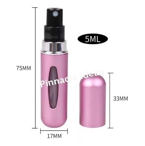 Refillable Mini Perfume Pump Travel Spray Portable Bottle Atomizer Scent Pocket