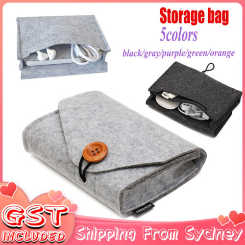 4X Portable Storage Bag For Mobile Phone Headphone Power Bank Data Cable