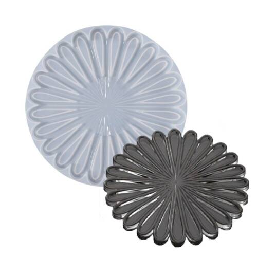 3X Flower Silicone Coaster Mat Storage Holder Set Resin Casting Mold Epoxy Mould