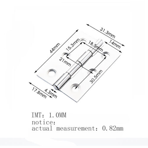 3 Styles Stainless Steel Butt Hinges Door Window Cabinet Bearing Hinges AU NEW