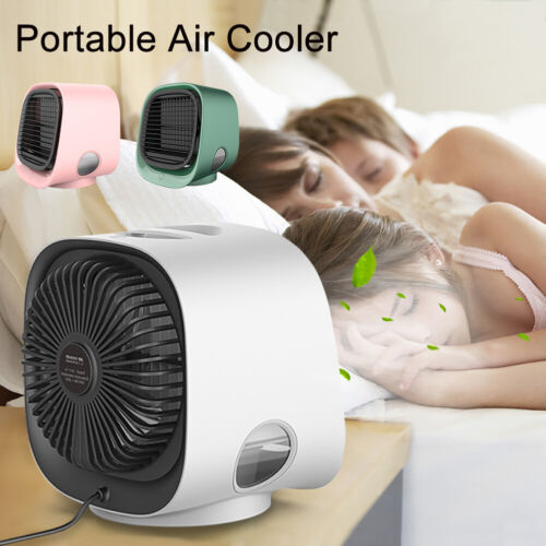 Portable Air Cooling Fan USB Home Office 3-Speed Mini Personal Cooler Humidifier