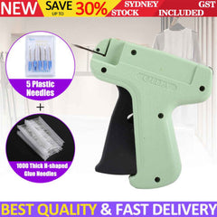 Clothes Garment Price Label Machine Tagging Tags Gun +1000 Barbs 5 Steel Needles