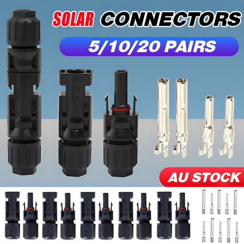 5 to 20PCS connectors for IP67 solar panel 30A line plug socket male female AU