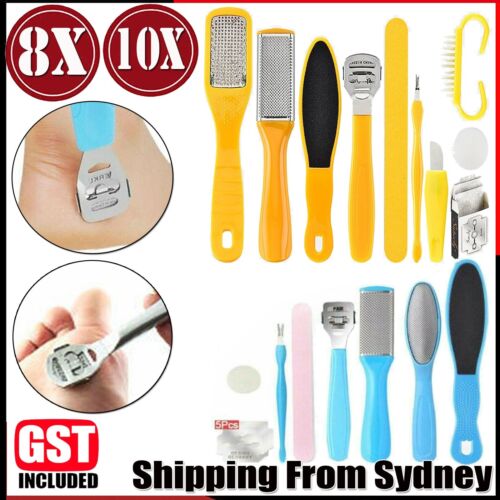 8/10X Manicure Foot Rasp File Hard Dead Skin Remover Pedicure Peeling Tools Kit