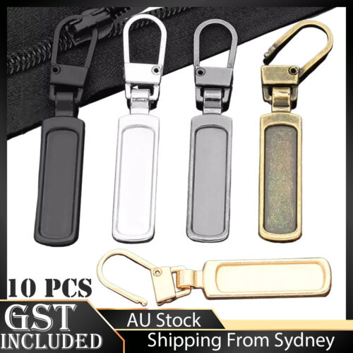 10PCS Replacement Zipper Pull Fixer Slider Puller Zip Head Repair Clothes Craft