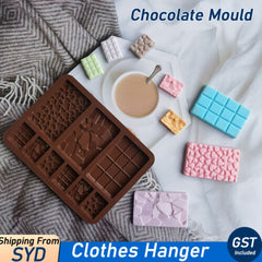 Cake Bake Cook Silicone Mold Bar Break Apart Choc Block Ice Tray Chocolate Mould