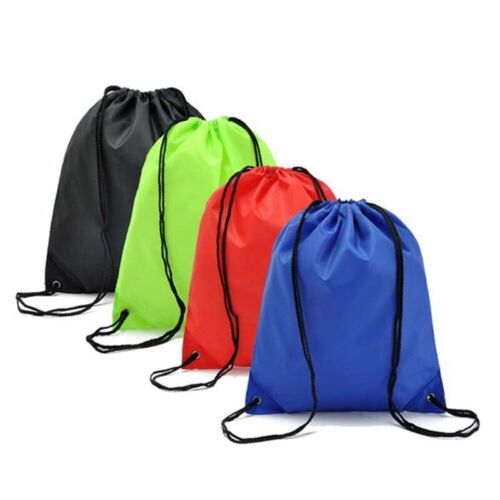 2024 Unisex Gym Bag Drawstring Backpack Nylon Waterproof Sports Sack Swim Bag