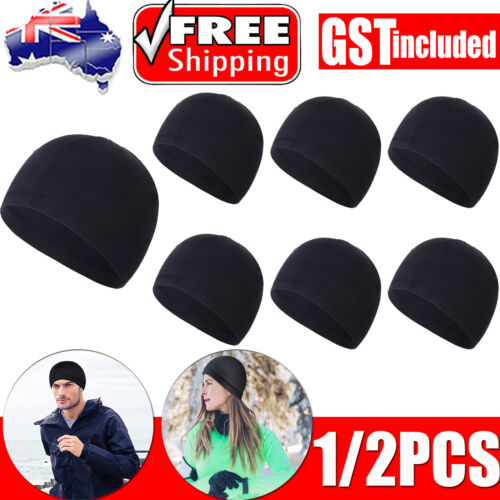 1/2PCS Breathable Skull Cap Sports Helmet Liner Running Cycling Beanies Sweat AU