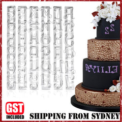 30PCS Alphabet Number Letter Cake Decorating Mold Fondant Icing Cutter Mould Set