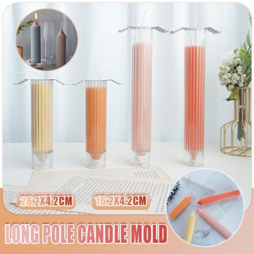Long Pole Candle Mold Plastic Pillar Candle Making DIY Candle Mould Supplies AU