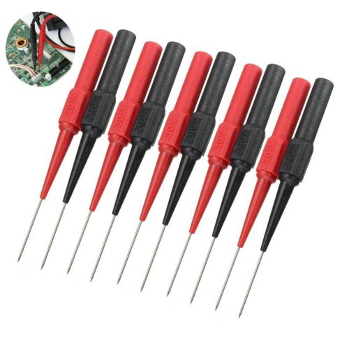 Universal Multimeter Test Lead Probes Insulated Piercing Needle Micro Pins AUS