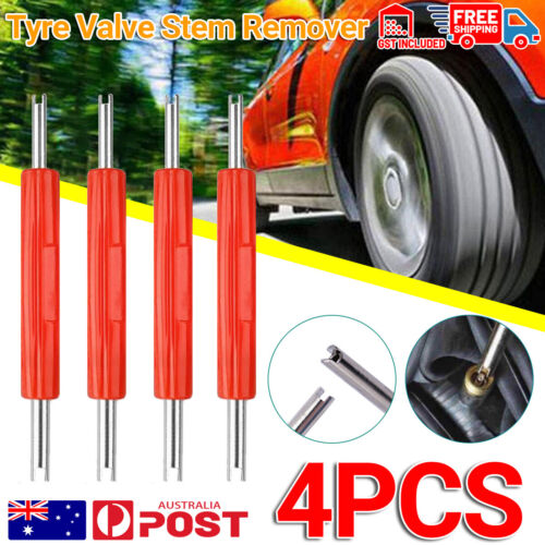 4pcs Tyre Valve Stem Remover Removal Repair Tool Key Bike Motorcycle Vehicles AU