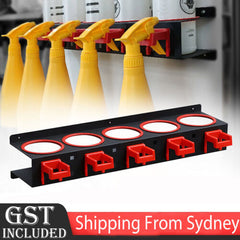Wall Mount Spray Bottle Rack Hanging Aerosol Can Holder Workshop Garage Storage