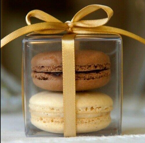 200pcs CLEAR PVC Gift Boxes Plastic Cube Transparent Display Case Square Box Pac