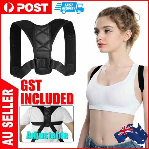 Posture Corrector Adjustable Back Shoulder Belt Support Body Brace Back Unisex