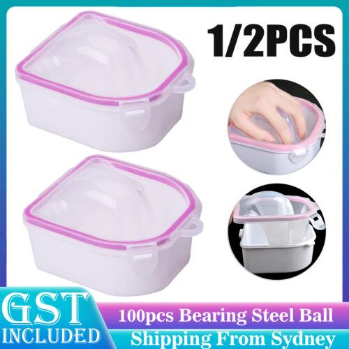 Manicure Treatment Acrylic Nails 2 in 1 Soak-Off Bowl Acetone Holder Liquid