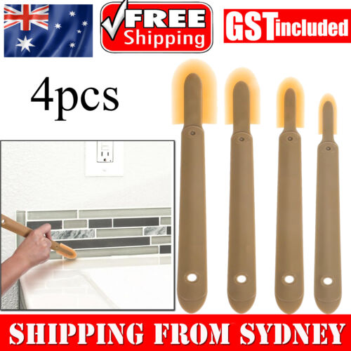 4 PCS Grout Caulk Finishing Tool Assorted Silicone Caulking Finisher Spatula AUS