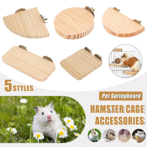 Hamster Parrot Play Stand Jump Platform Squirrel Cage Accessories Gear Pet Toy