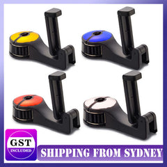 10PCS Car Headrest Hook Mobile Phone Holder 2 In 1 Seat Back Hanger Storage Hook