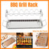 Foldable Stainless Steel Barbecue Grill Rack for Chicken Legs Outdoor Cooking