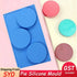 3 Holes Silicone Cake Pie Custard Tart Resin Mold Bakeware Coaster Tray Moulds