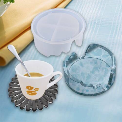 3X Flower Silicone Coaster Mat Storage Holder Set Resin Casting Mold Epoxy Mould