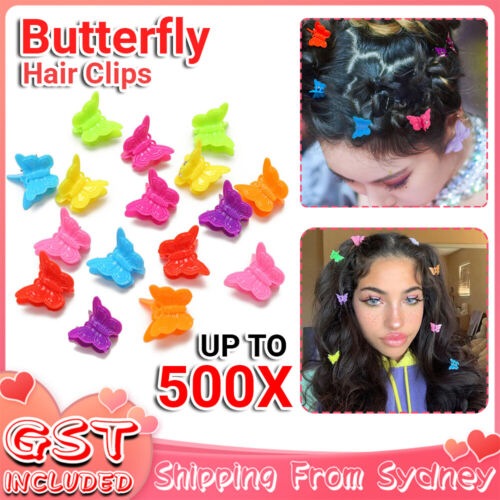 100-500x Mini Hair Clips Girl Hairpin Clamp Plastic Claws Mix Colour Ladies Kids