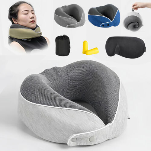 Neck Pillow for Travel Comfortable & Breathable Soft Memory Foam U Shaped Pillow