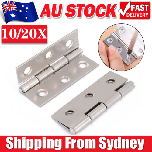 10/20Pcs Internal Door Hinge Ball Bearing Butt Hinges  Polished Stainless Steel