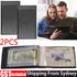 2X Black BankNote 20 Pages Album Stock Collection Storage Currency Holder Pocket