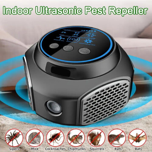 Mice Repellent Ultrasonic Plug In Indoor Mouse Repeller Device Rodent Control AU