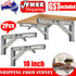 2PCS Stainless Steel Folding Table Bracket Shelf Bench Load Heavy Duty