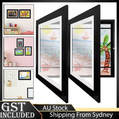 1PC Kids Art Frames Children Art Project Wooden Artwork Display Hold 50 Picture