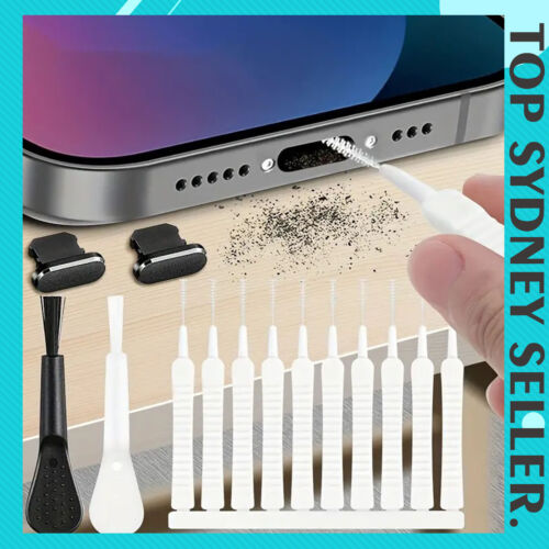 13PCS Mobile Phone Speaker & Port Dust Removal Cleaner Tool Kit Cleaning Equipme