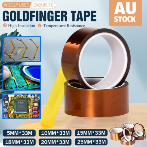 33M 5-25MM Kapton Tape High Temperature Heat Resistant Polyimide 3D Printer VIC