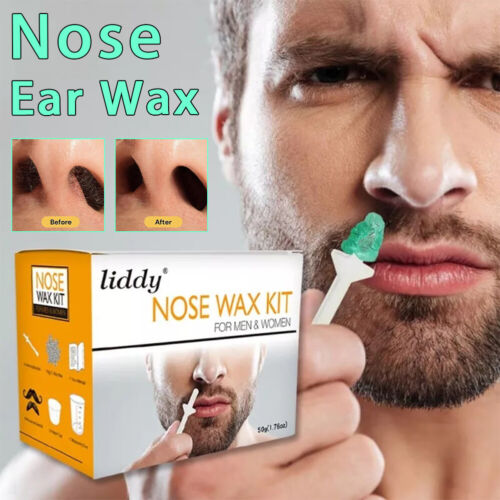 Hair Removal Ear Wax Nose Wax Kit Sticks Nasal Waxing Remover Wax Strips Beans