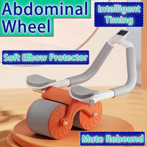 Elbow AB Roller Wheel Equipment Abdominal Core Strength Training Gym Fitness LCD